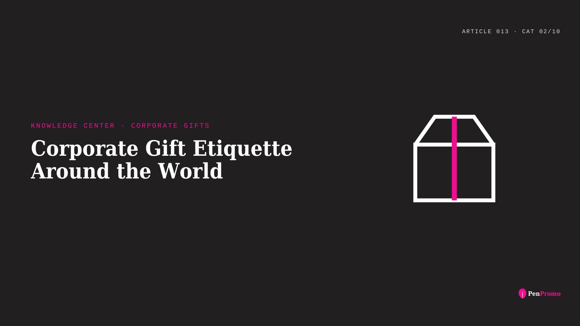 Corporate Gift Etiquette Around the World β Pen Promo