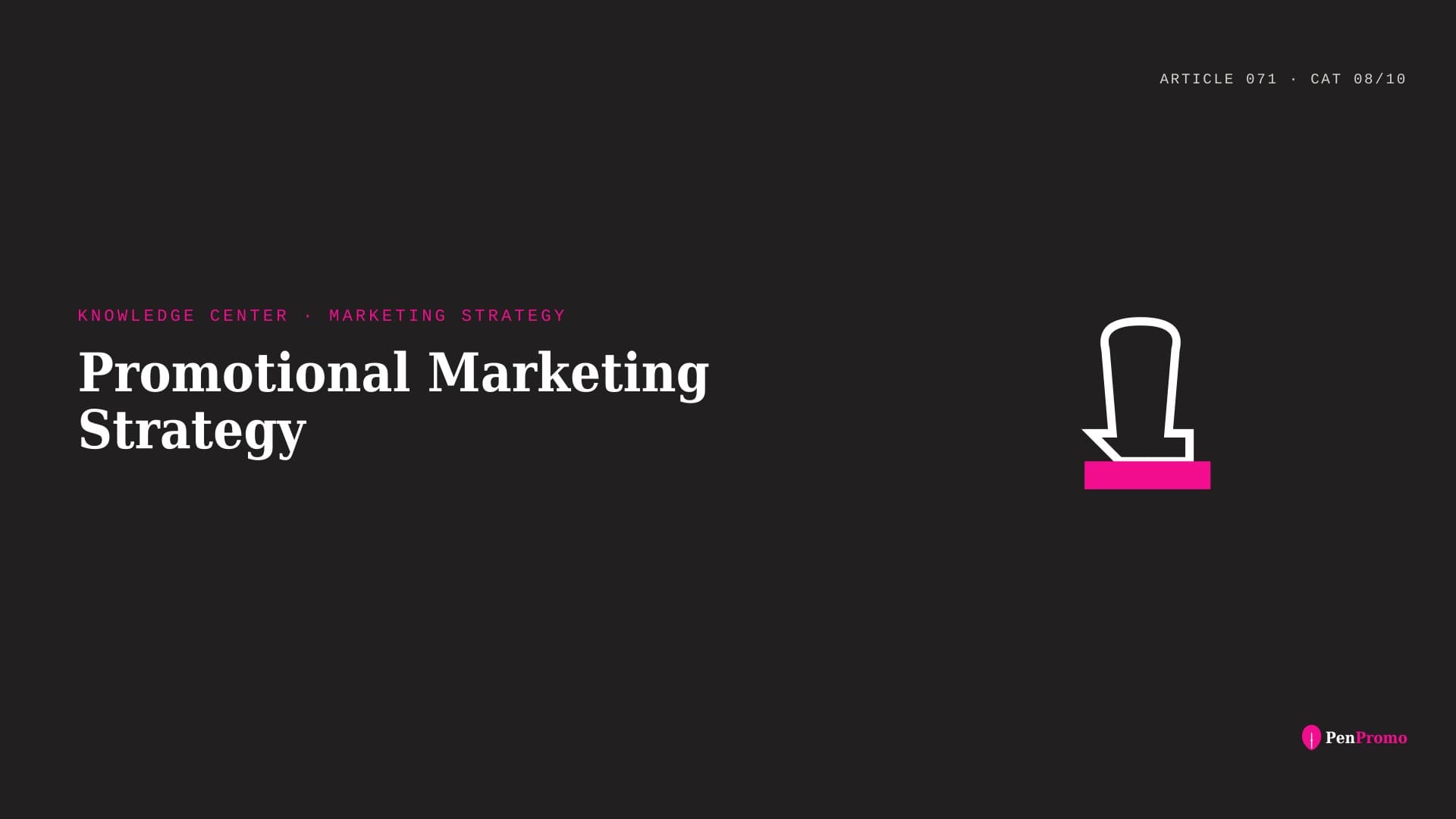Promotional Marketing Strategy โ Pen Promo
